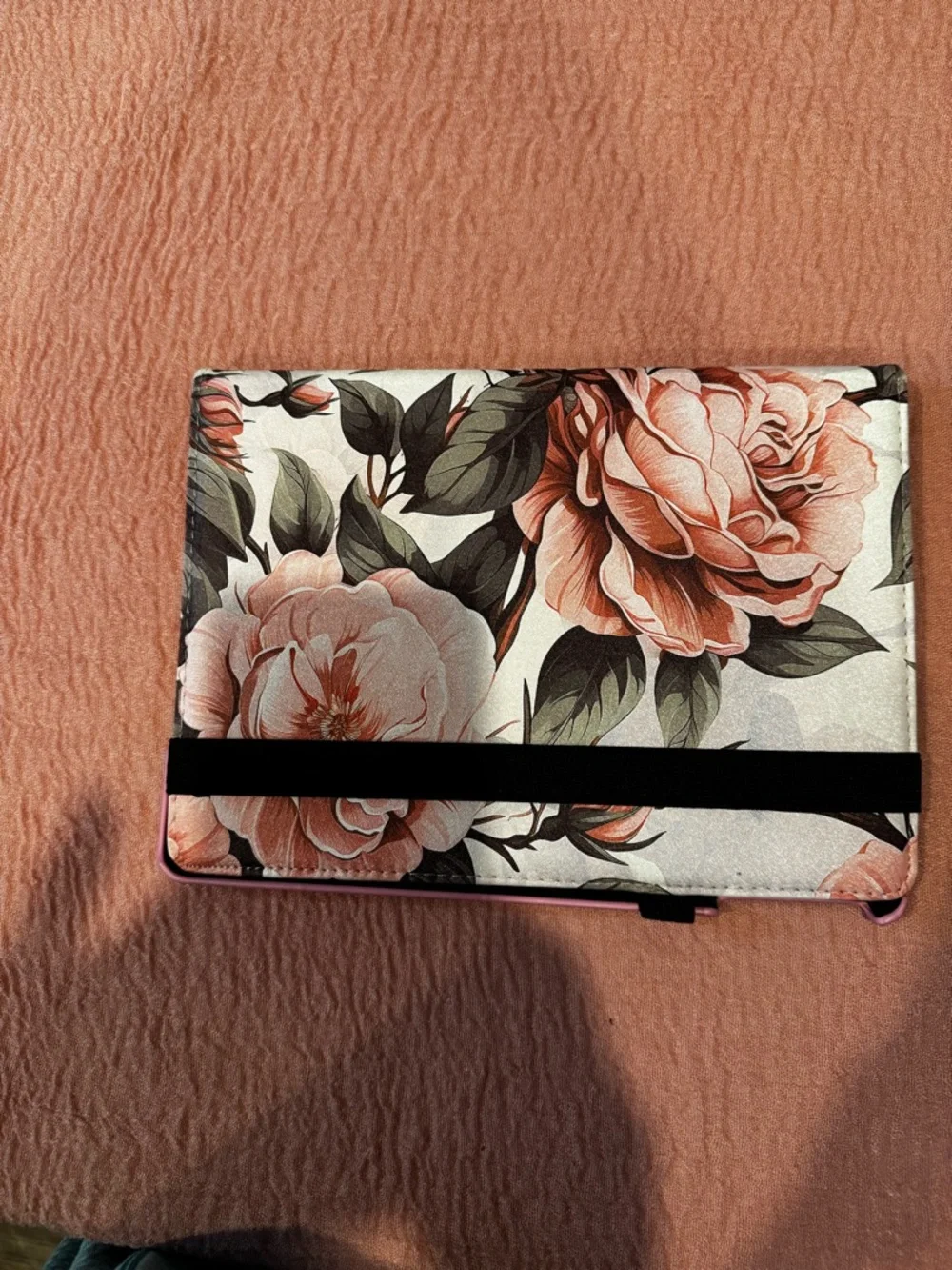 Floral Pink Tablet Case - Rotating Folio Cover